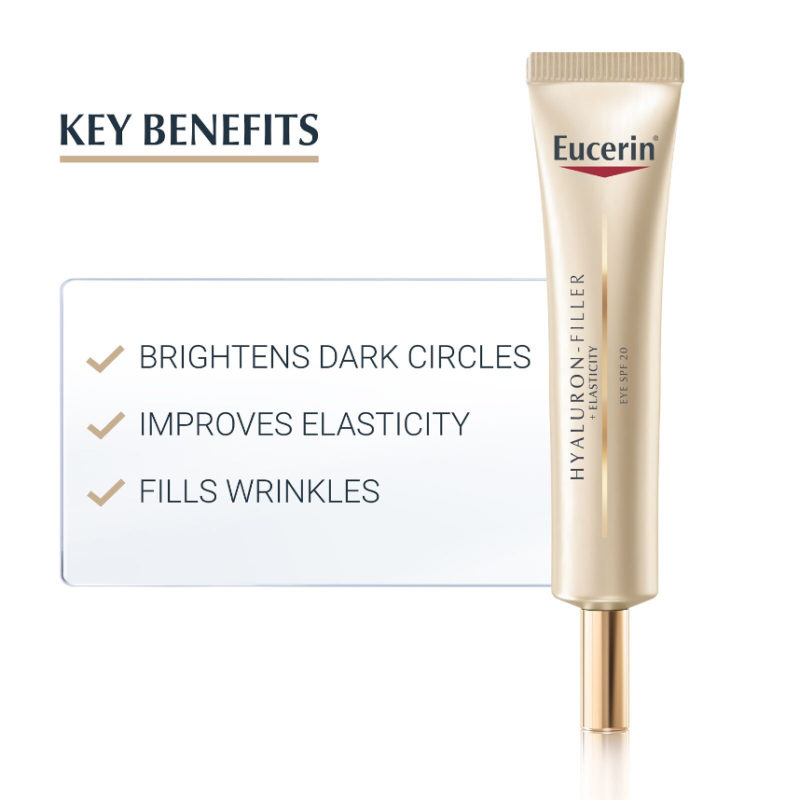 Eucerin Hyaluron-Filler + Elasticity Eye Cream SPF20 15ml - Image 2