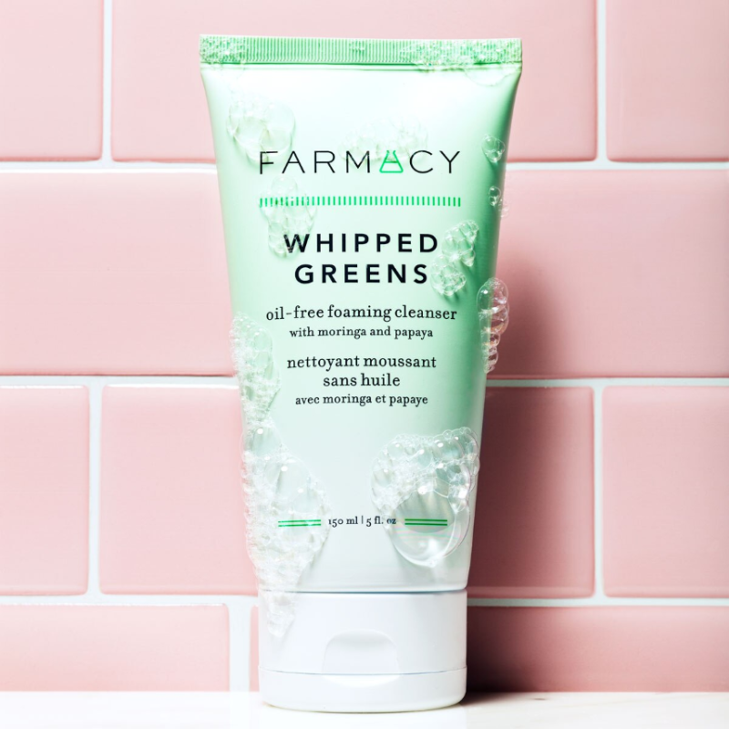 Farmacy Beauty Whipped Greens Oil-Free Foaming Cleanser With Moringa And Papaya 150ml - Image 4