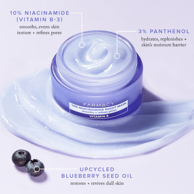 Farmacy Beauty 10% Niacinamide Night Mask 50ml - Image 2