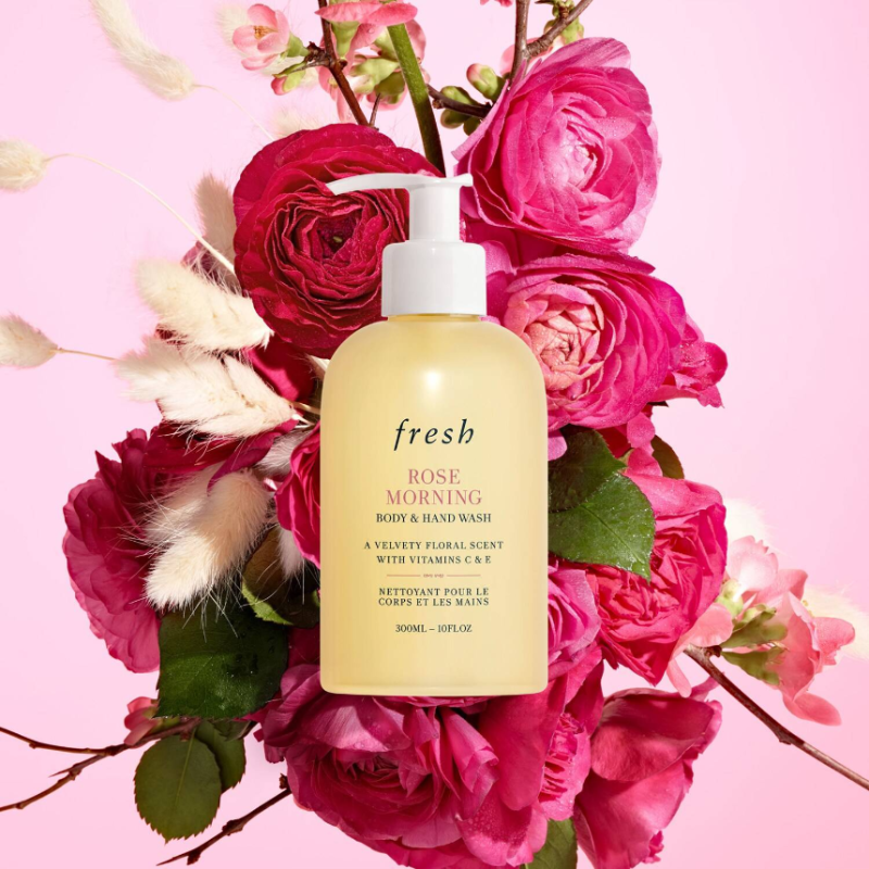 FRESH Rose Morning Body & Hand Wash 300ml - Image 4