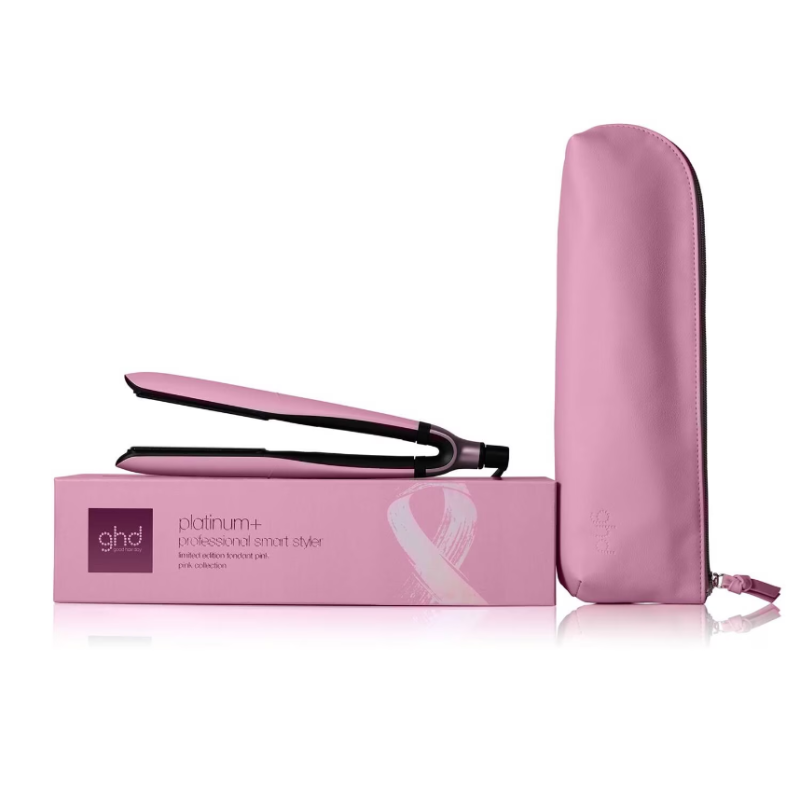 GHD Platinum+ Fondant Pink Charity Edition Hair Straightener - Image 2