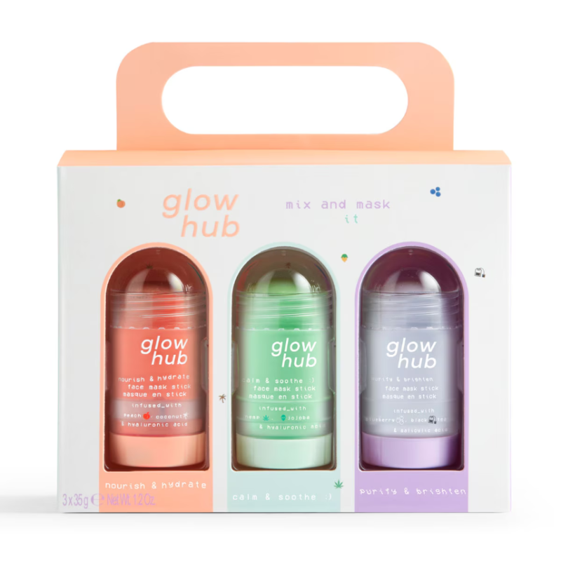 Glow Hub mix & mask it skin care set