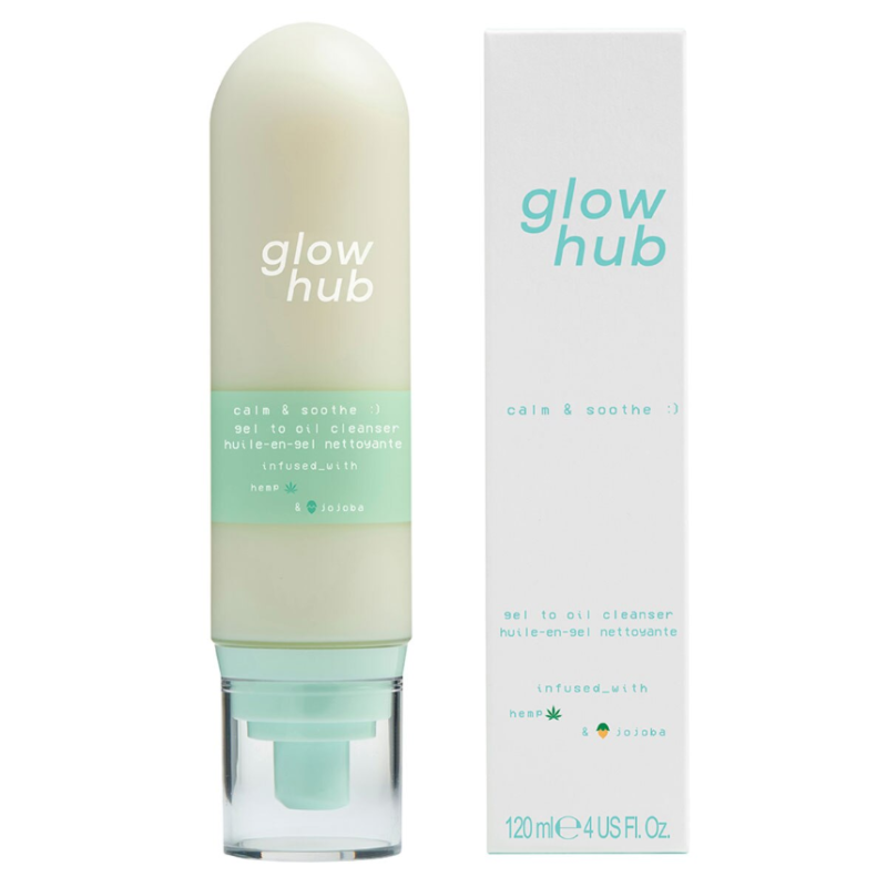 Glow Hub calm & soothe gel to oil cleanser 120ml - Image 2