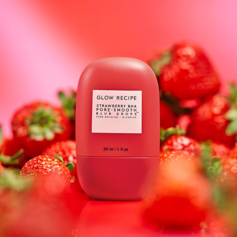 GLOW RECIPE Strawberry BHA Pore-Smooth Blur Drops 30ml - Image 2