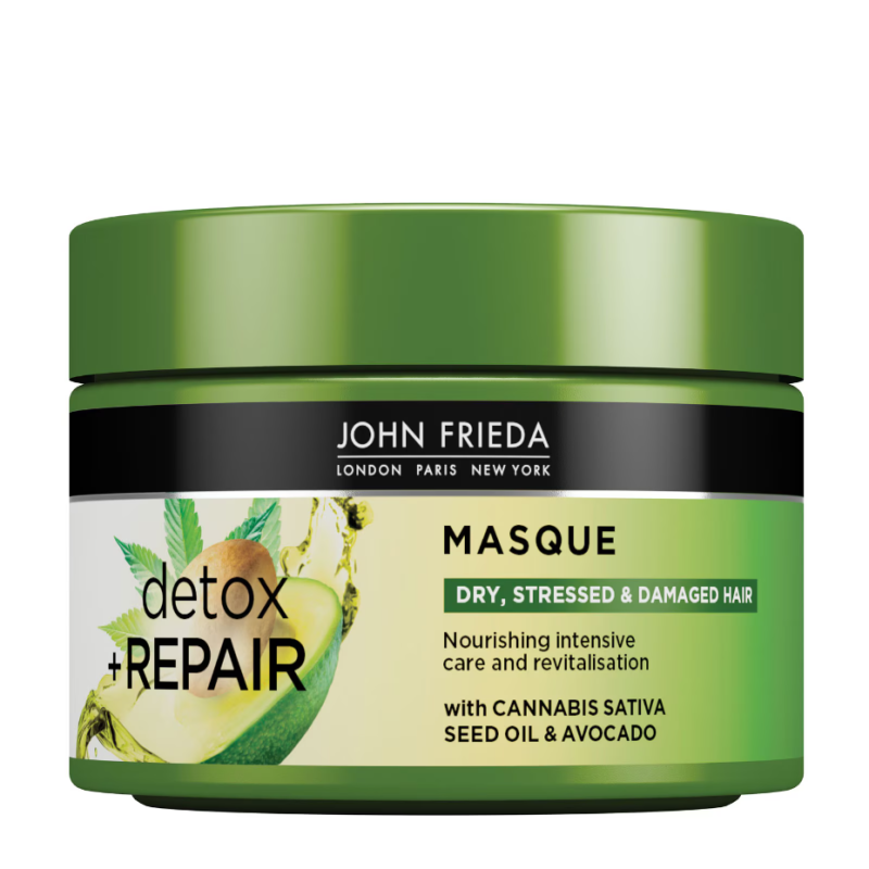 John Frieda Detox and Repair Hair Masque For Dry Stressed & Damaged Hair 250ml