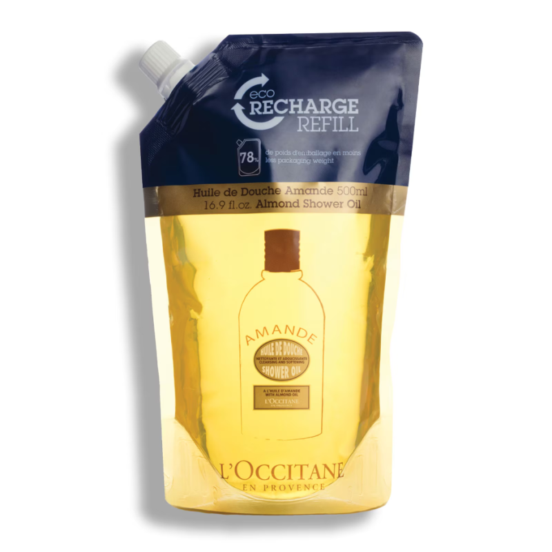 L'Occitane Almond Eco-Refill Shower Oil 500ml