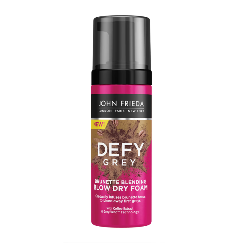 John Frieda Defy Grey Brunette Blending Blow Dry Foam 150ml