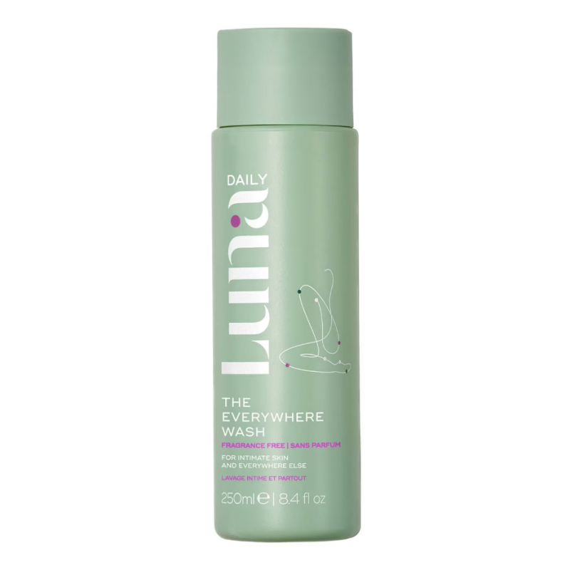 LUNA DAILY The Everywhere Wash Fragrance Free with Prebiotics + Vitamins C+E 250ml