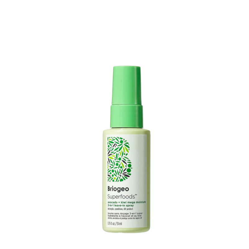 Briogeo Superfoods™ Avocado + Kiwi Mega Moisture 3-in-1 Leave-In Conditioner, Detangler + UV Protection Spray 51ml