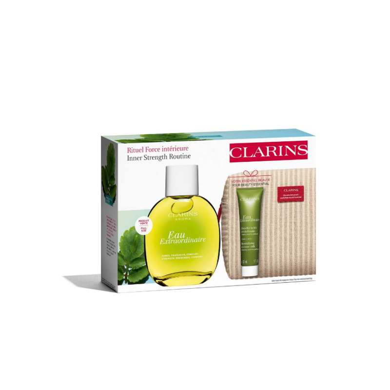 CLARINS Eau Extraordinaire Revitalising Ritual - Body Care Set 100 ml + 30 ml + 1 piece - Image 3