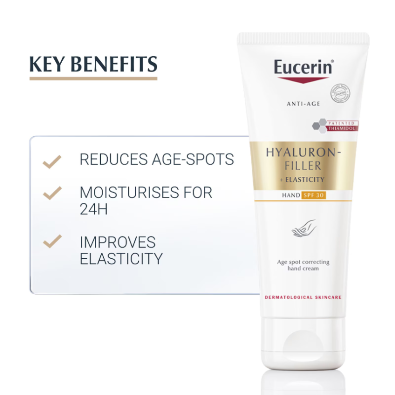 Eucerin Hyaluron-Filler + Elasticity Age Spot Correcting Hand Cream SPF 30 75ml - Image 2