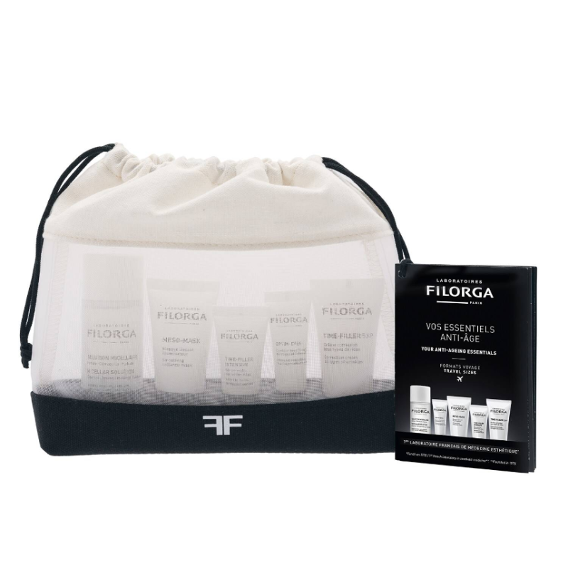 FILORGA Best-Sellers Travel Pouch: 5-piece Anti-Wrinkle Routine Set - Image 2