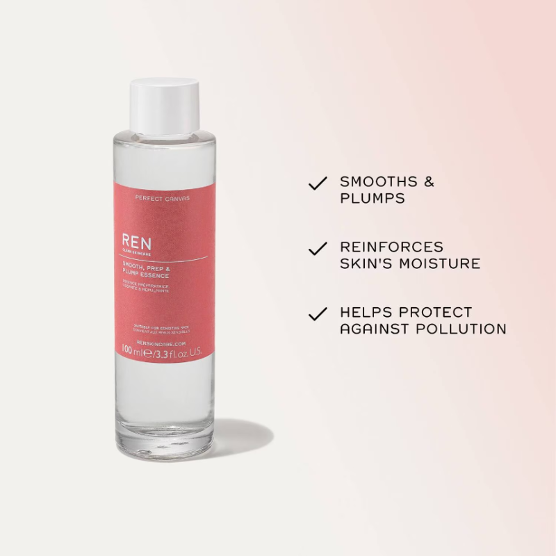 REN CLEAN SKINCARE Perfect Canvas - Smooth, Prep & Plump Essence 100ml - Image 2