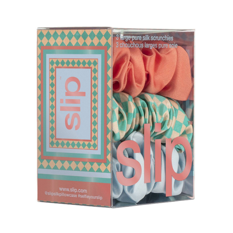 SLIP 3 slip pure silk large scrunchies sea mist - Image 4
