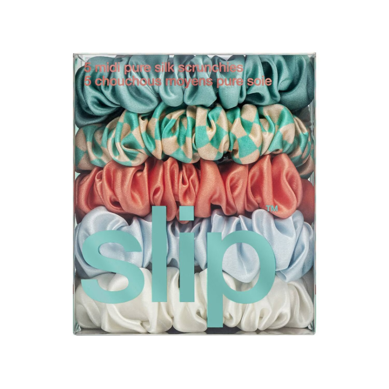 SLIP Pure Silk Seashell Midi Scrunchies - Image 3