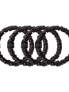 SLIP Pure Silk Skinny Scrunchies Black x 4