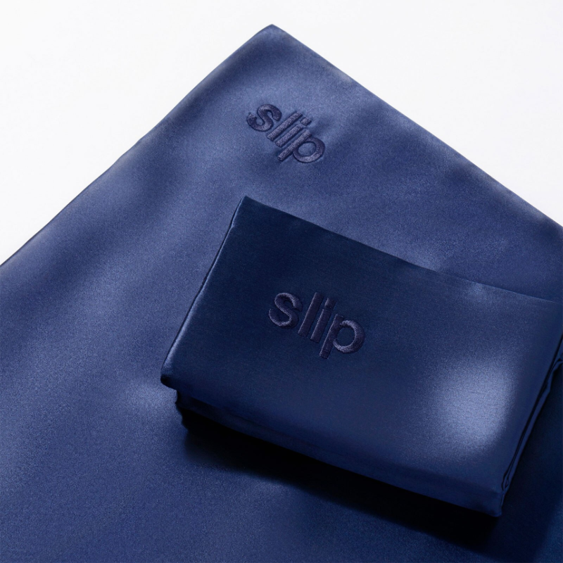 Slip® Pure Silk Queen Pillowcase Navy - Image 4