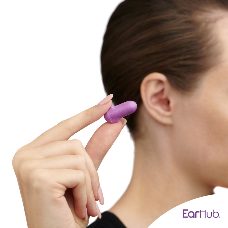 So Divine EarHub Sleepwell Soft Foam Earplugs Purple 10 Pairs - Image 2