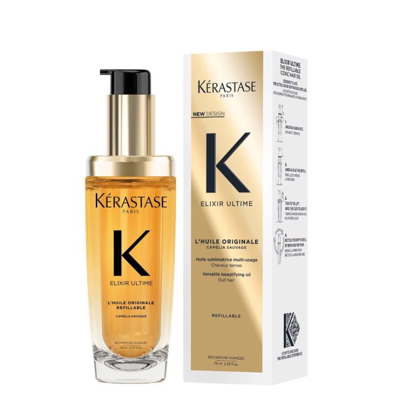 KÉRASTASE Elixir Ultime L'Huile Originale Hair Oil  Refill 75ml - Image 2