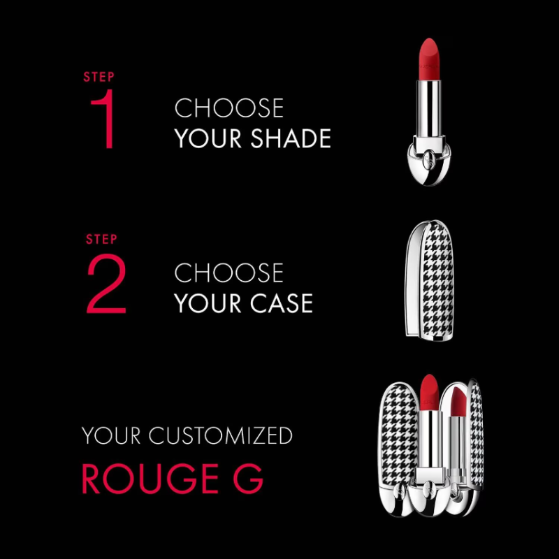 GUERLAIN Rouge G The Luxurious Velvet Double Mirror Lipstick Case RED VELVET - Image 2