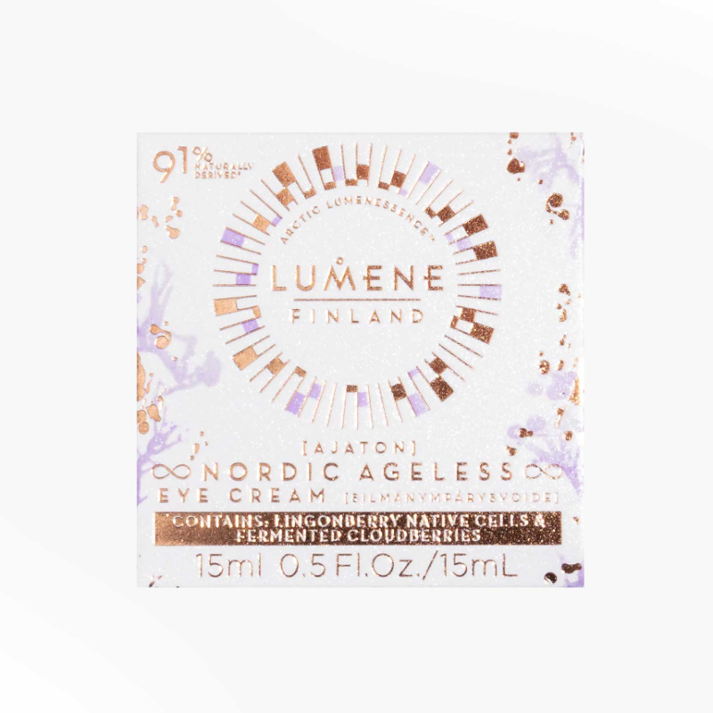 Lumene Nordic Ageless [Ajaton] Radiant Youth Eye Cream 15ml - Image 5