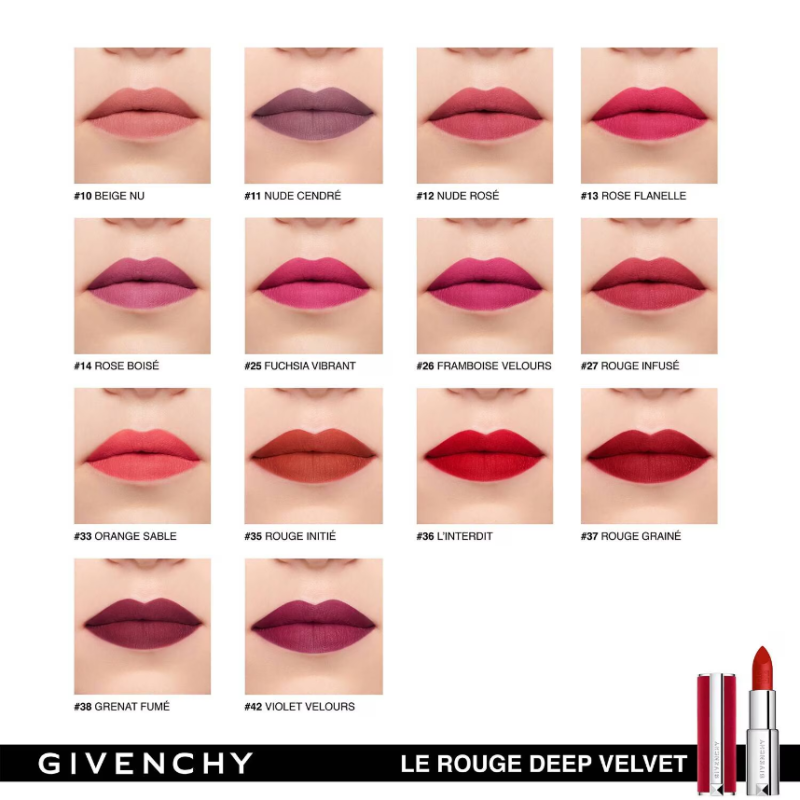 GIVENCHY Le Rouge Deep Velvet Lipstick 3.4g - Image 2