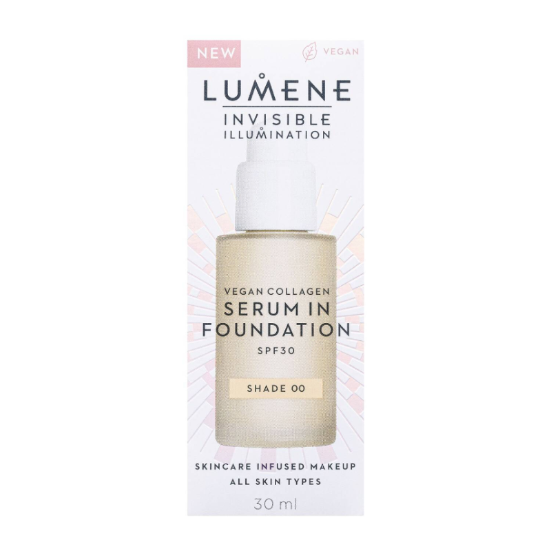 LUMENE Invisible Illumination Vegan Collagen Serum in Foundation SPF30 30ml - Image 2