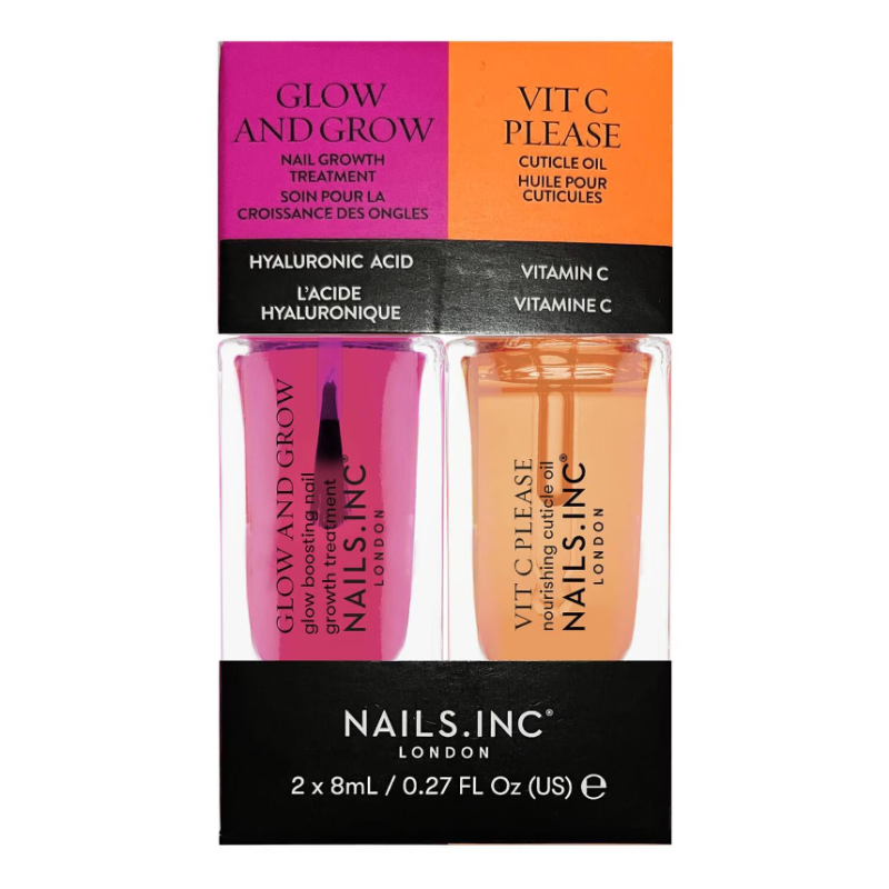 NAILS INC Glow and Grow & Vit C Please Mini Nail Treatment