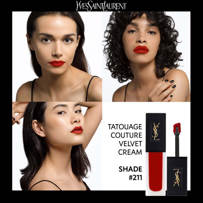 YSL Beauty Tatouage Couture Velvet Cream Liquid Lipstick 6ml - Image 5