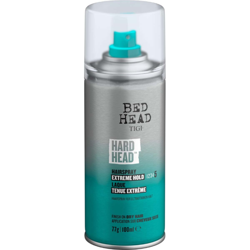 Bed Head by TIGI Hard Head Hairspray for Extra Strong Hold Travel Size 100ml - Image 2