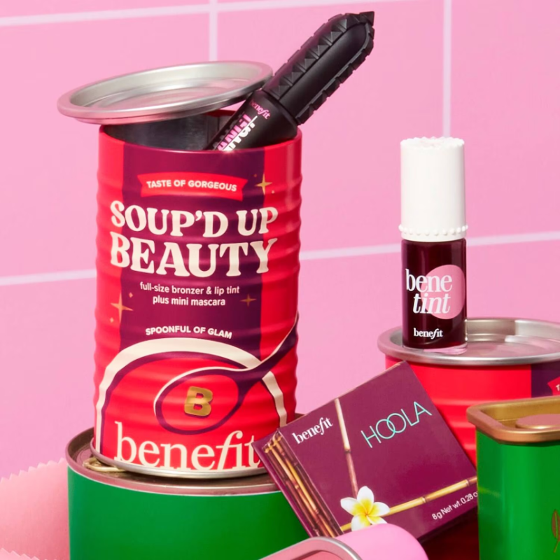 BENEFIT COSMETICS Soup'd Up Beauty Bronzer, Benetint & Mascara Set - Image 2