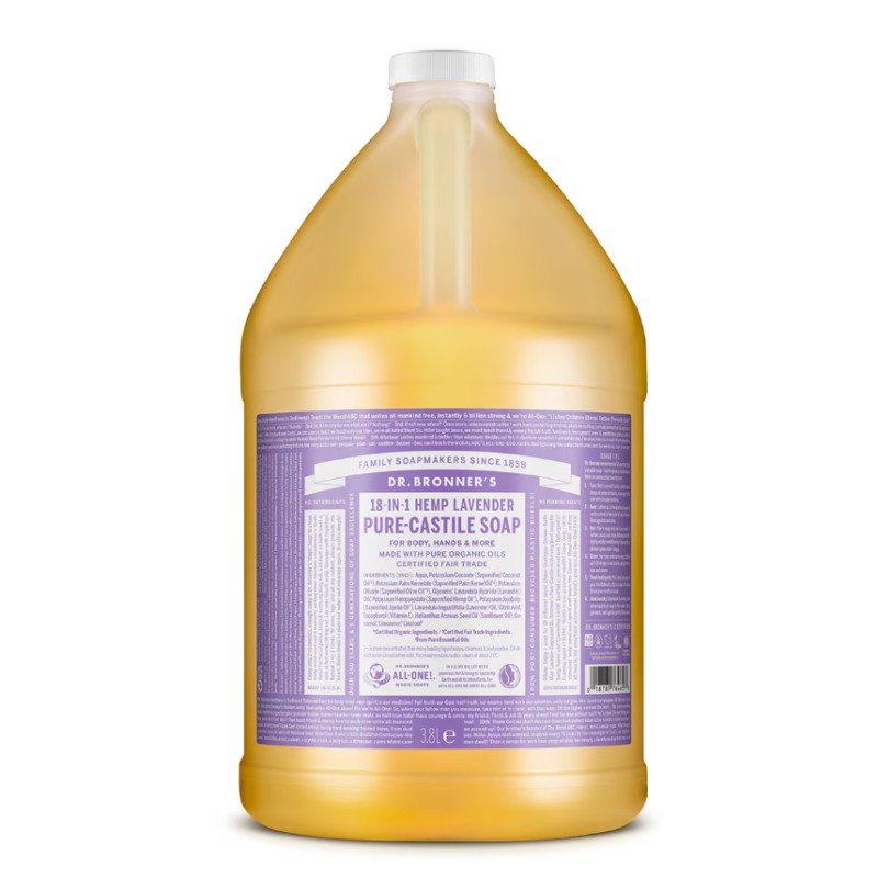 Dr. Bronner's Lavender Pure-Castile Liquid Soap 3.7l