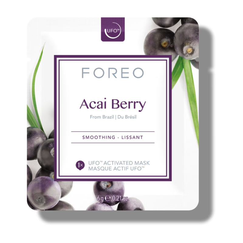 FOREO Acai Berry UFO/UFO Mini Firming Face Mask For Ageing Skin 6 x 6g - Image 2