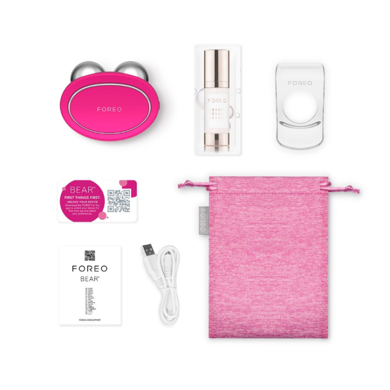 FOREO BEAR Facial Toning Device with 5 Microcurrent Intensities - Fuchsia - USB Plug - Image 5