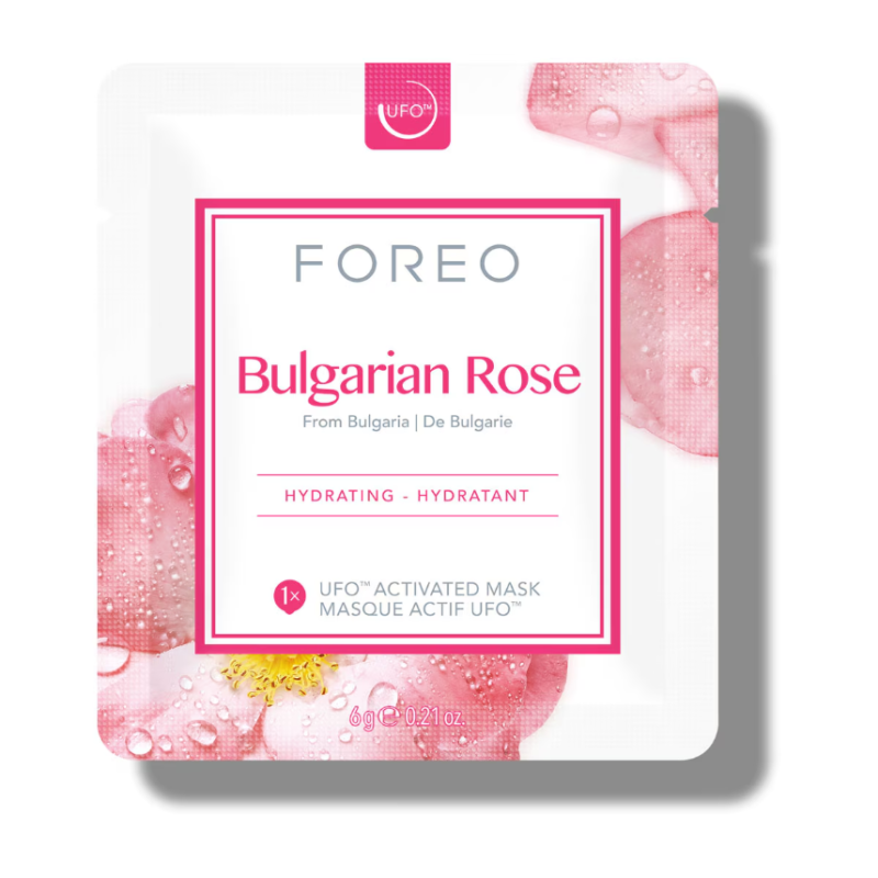 FOREO Bulgarian Rose UFO Moisture-Boosting Face Mask 6 x 6g - Image 2