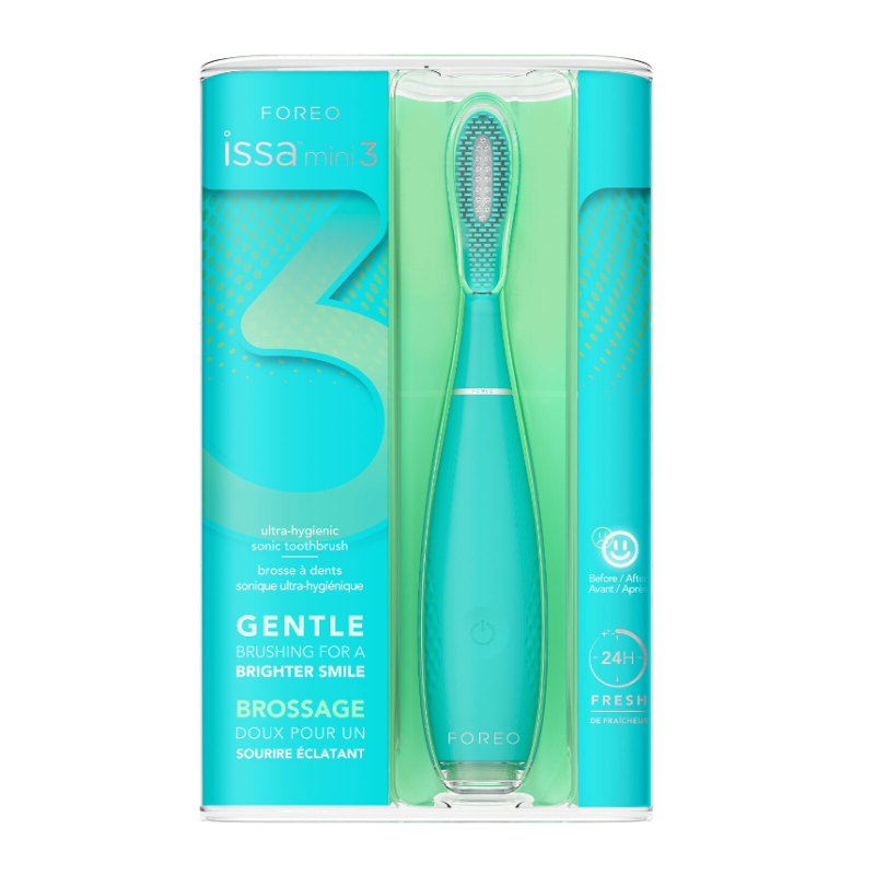 FOREO ISSA Mini 3 Ultra-Hygienic Silicone Sonic Toothbrush Summer Sky - Image 4