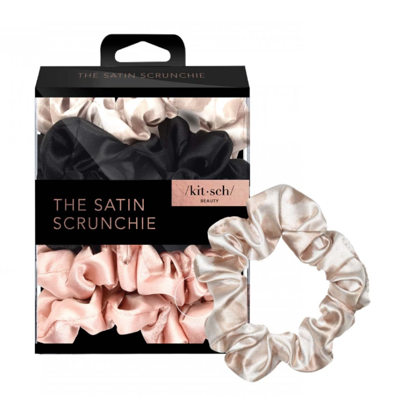 Kitsch Satin Sleep Scrunchies - Assorted x 5 - Image 2