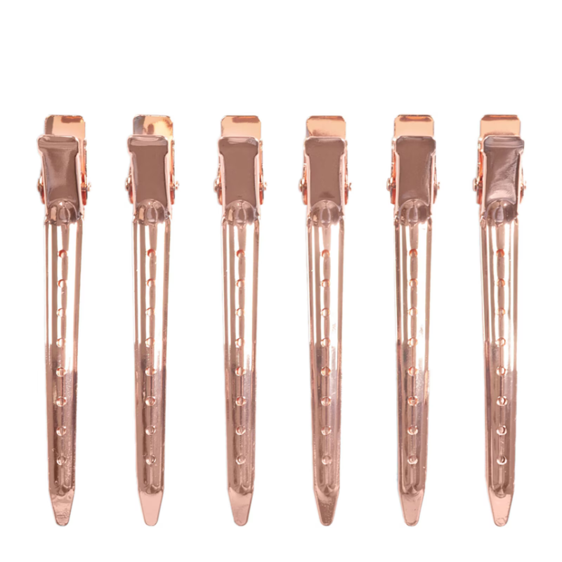 Kitsch Styling Hair Rose Gold Clips x 6