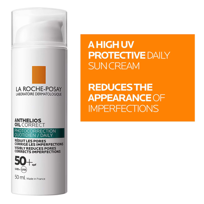 La Roche-Posay Anthelios Oil Correct Sun Cream SPF50 for Oily Skin 50ml - Image 2