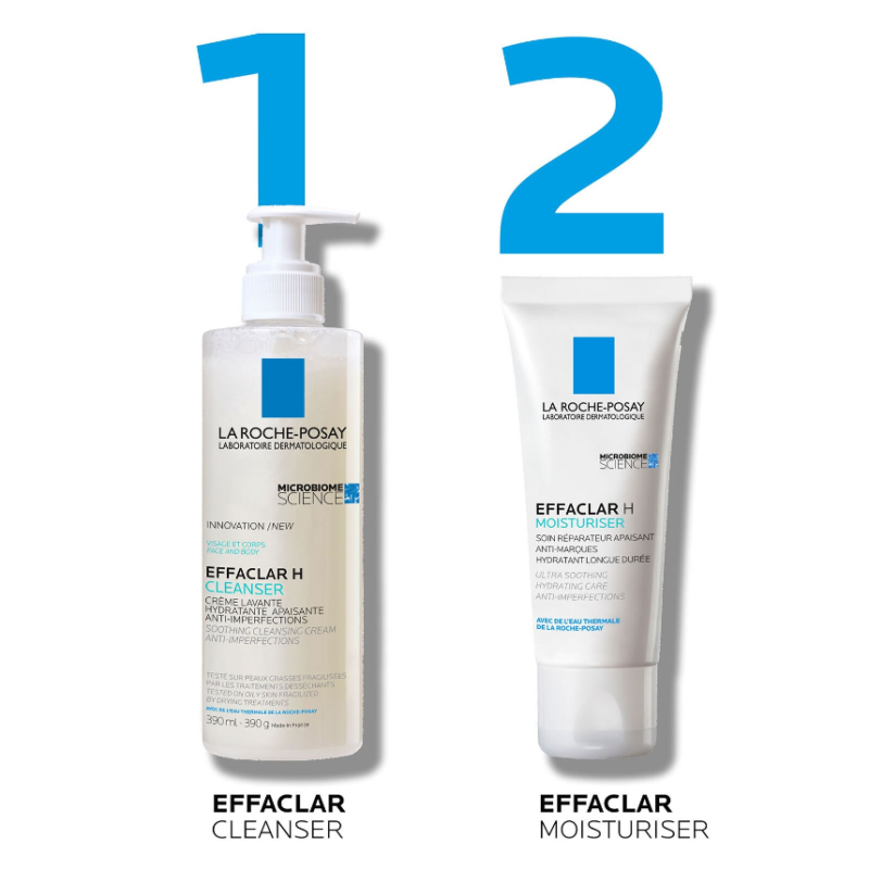 La Roche-Posay Effaclar H+ Cleansing Cream for Oily Blemish Prone Skin 390ml - Image 5