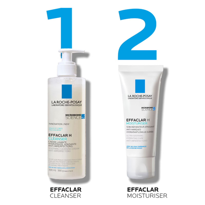 La Roche-Posay Effaclar H+ Moisturising Cream for Sensitive Blemish-Prone Skin 40ml - Image 5