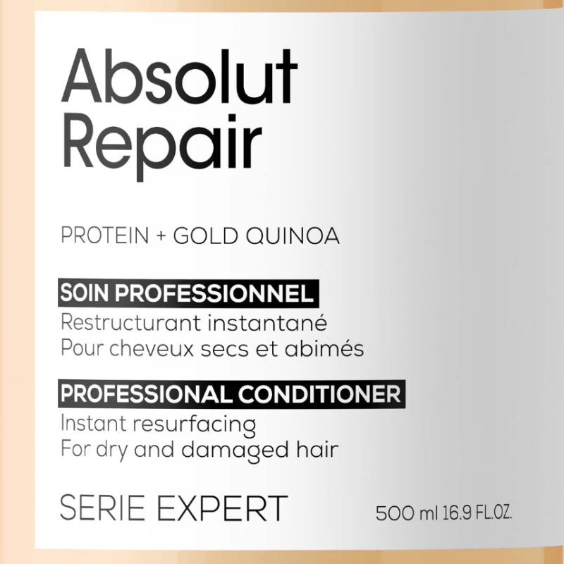 L'Oréal Professionnel Serie Expert Absolut Repair Conditioner With Protein and Gold Quinoa 500ml - Image 5