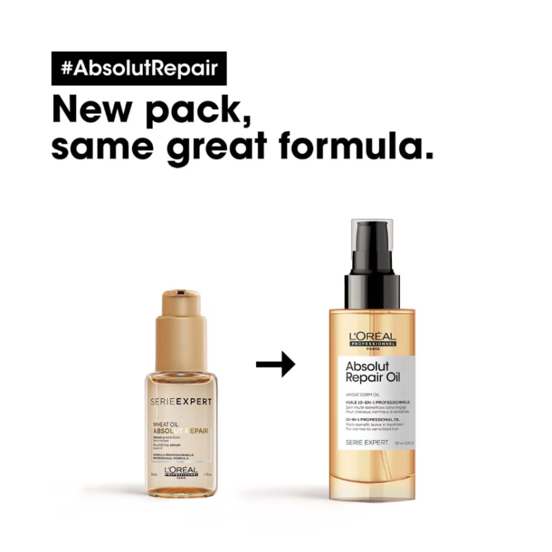 L'Oréal Professionnel Serie Expert Absolut Repair 10 in 1 Leave In Oil 90ml - Image 2