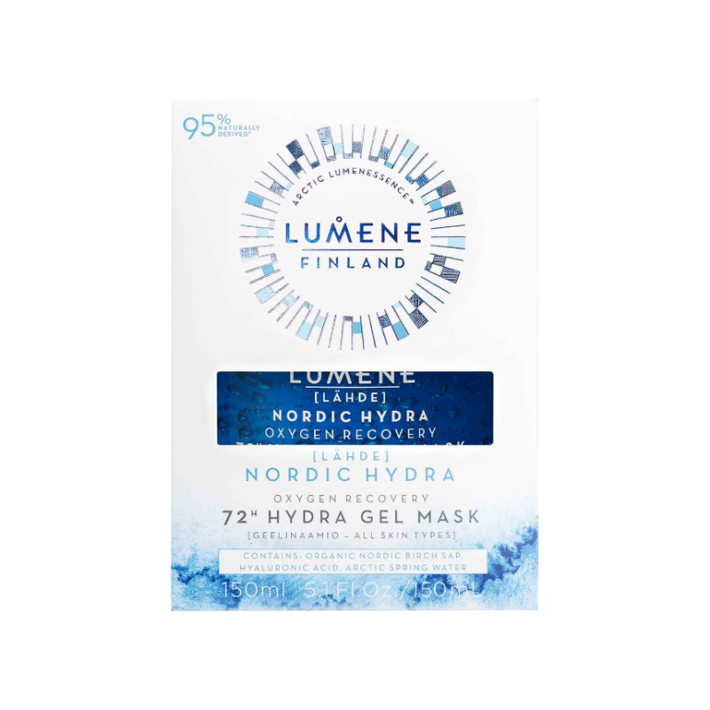 Lumene Nordic Hydra [LÄHDE] Oxygen Recovery 72h Hydra Gel Mask 150ml - Image 4