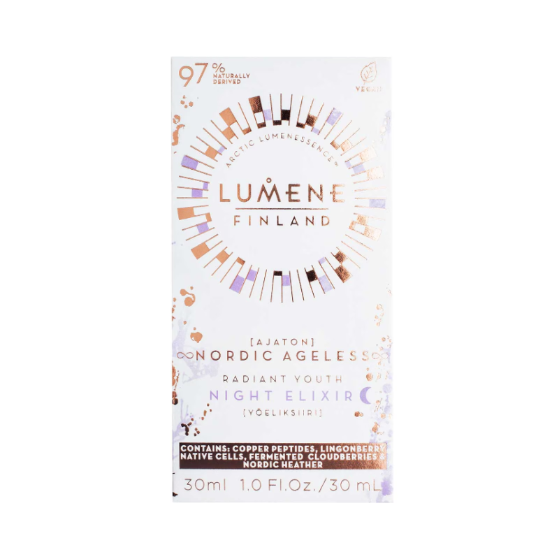 Lumene Nordic Ageless [Ajaton] Radiant Youth Night Elixir 30ml - Image 5