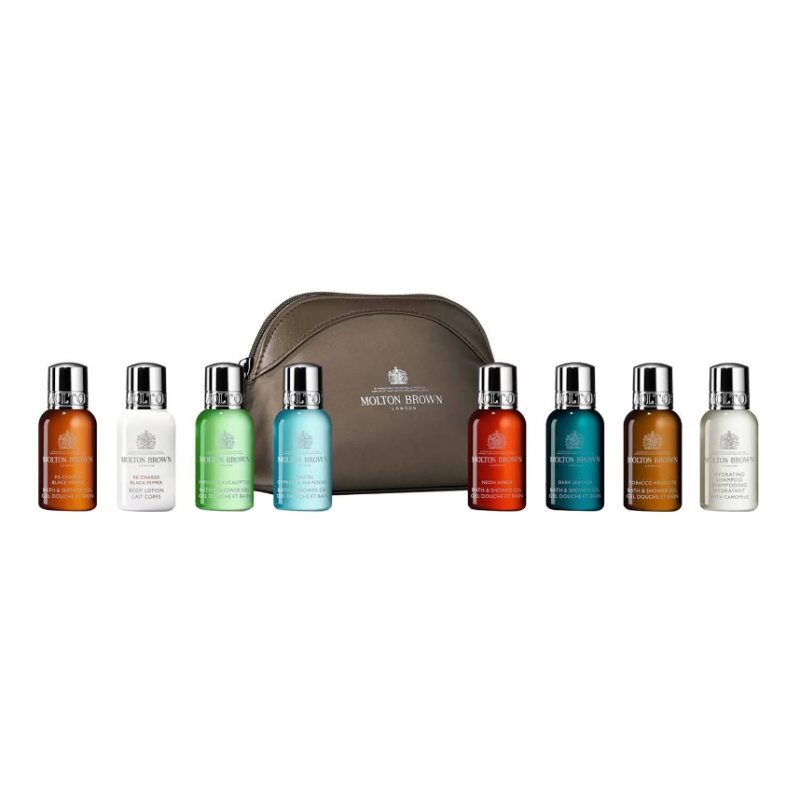 MOLTON BROWN The Classic Explorer Body & Hair Mini Travel Bag Set