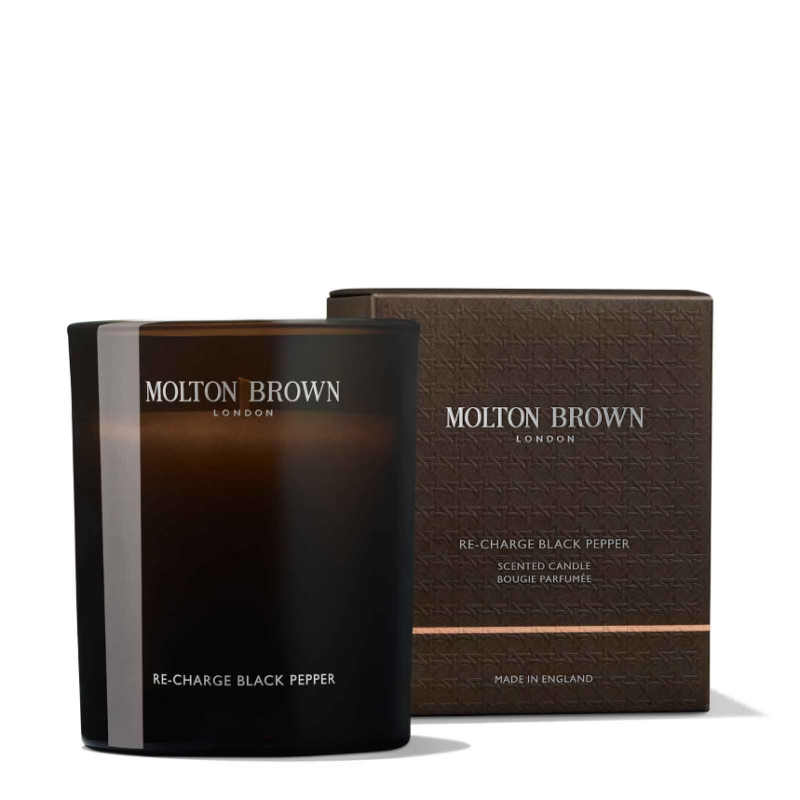 Molton Brown Re-Charge Black Pepper Signature Scented Single Wick Candle 190g - Image 2