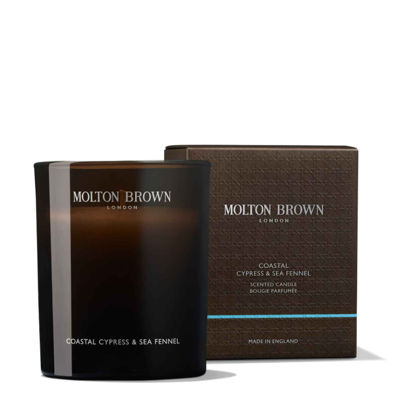 Molton Brown Coastal Cypress & Sea Fennel Signature Scented Single Wick Candle 190g - Image 2