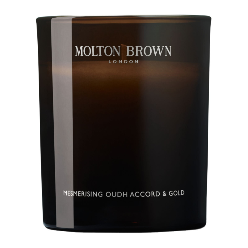 Molton Brown Mesmerising Oudh Accord & Gold Signature Scented Single Wick Candle 190g