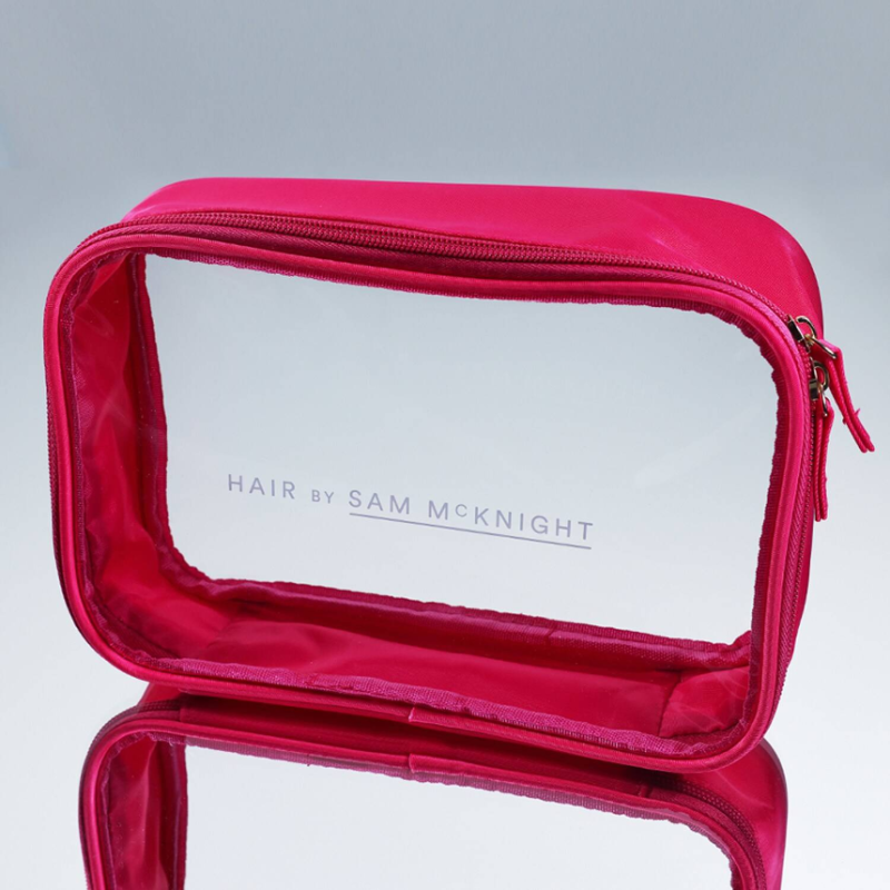 HAIR BY SAM MCKNIGHT Small Pink Washbag - Image 2